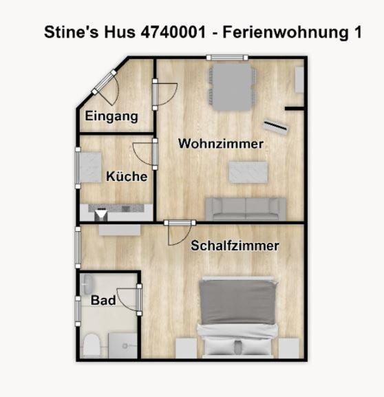 Stine'S Hus Ferienwohnung 1 Borkum Esterno foto